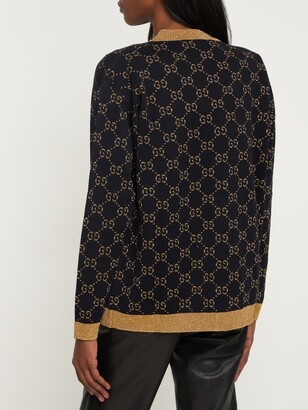 Gucci GG Supreme cotton & lurex cardigan