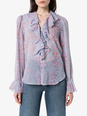See by Chloe Patterned Ruffled Blouse
