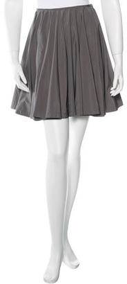 Prada Satin Flared Skirt
