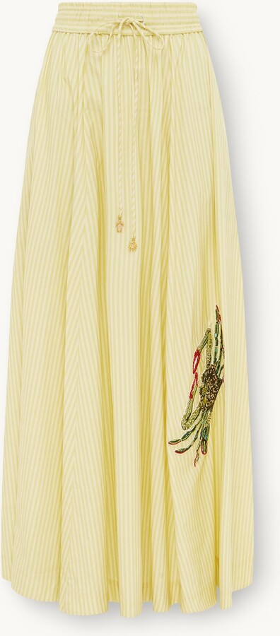 Alemais Seb Embellished Skirt Stripe Au10