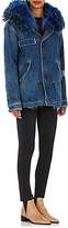 Thumbnail for your product : Mr & Mrs Italy Women's Fur-Trimmed & -Lined Denim Parka - Denim, Bright blue