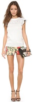 Thumbnail for your product : RED Valentino Macro Flower Print Shorts