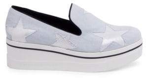 Stella McCartney Binx Denim Star Platform Sneakers