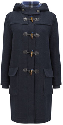 Marc by Marc Jacobs Women's Paddington Hooded Wool Duffle Coat Normandy Blue