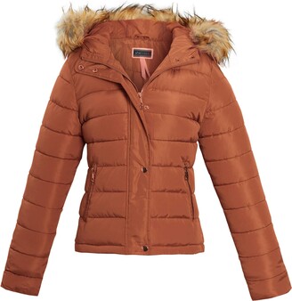 shelikes Womens Coat Quilted Padded Toggle Jacket Winter Coat 