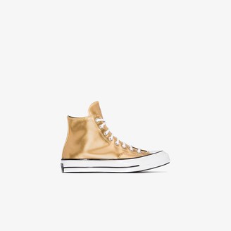 gold high tops womens