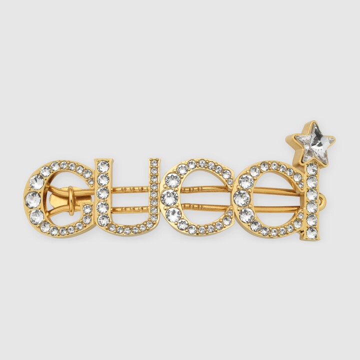 Compare prices for Crystal Gucci hair comb (503957I12GO8517) in