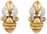 Thumbnail for your product : David Yurman Diamond Buckle Earrings