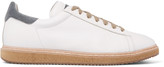 Thumbnail for your product : Brunello Cucinelli Suede-Trimmed Leather Sneakers