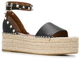 Thumbnail for your product : Valentino Rockstud espadrille flatform sandals