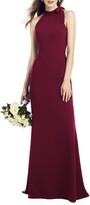 Thumbnail for your product : After Six Bow Neck Crepe Gown