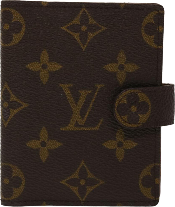 Pre-owned Louis Vuitton Couverture Agenda De Bureau Brown Canvas Wallet ()