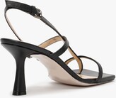 Thumbnail for your product : Daniel Barely Black Leather Square Toe Post Heeled Sandals