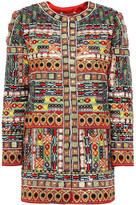 Thumbnail for your product : Alice + Olivia Embellished Embroidered Silk Jacket