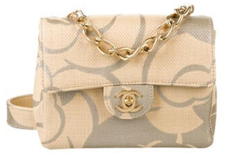 Chanel Square Quilt Camellia Mini Flap Bag - Black Mini Bags, Handbags -  CHA58779
