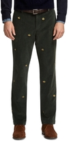 Thumbnail for your product : Brooks Brothers Clark Fit Holiday Fleece Embroidered Corduroys