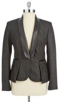 Thumbnail for your product : Vince Camuto Faux Leather Accented Fashion Blazer