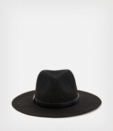 Thumbnail for your product : AllSaints Eva Leopard Wool Fedora