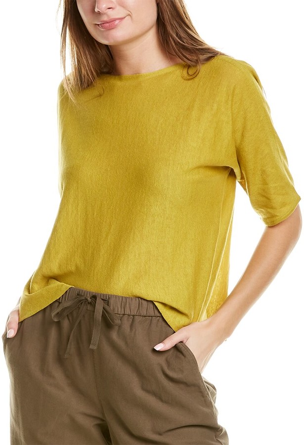 eileen fisher linen top