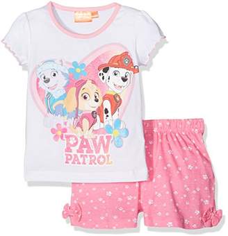 Nickelodeon Girl's Paw Patrol Pyjama Sets 5-6 (Size:6 Years)