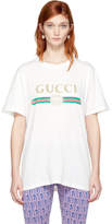 Gucci - T-shirt blanc Floral Patch Lo 