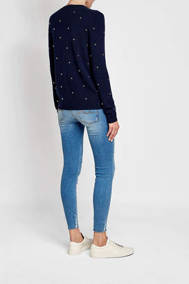 The Kooples Embellished Wool Pullover with Cashmere