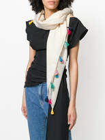 Thumbnail for your product : Twin-Set colour tassel scarf