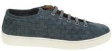 Thumbnail for your product : Santoni Lace Up Sneakers Suede Light Blue