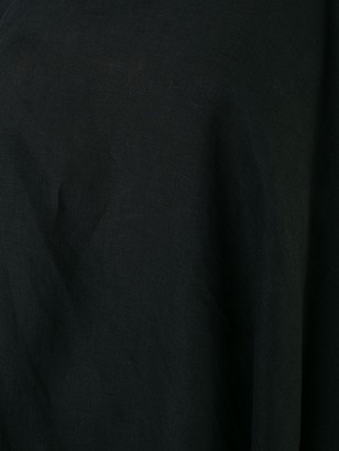 Yohji Yamamoto Off-Shoulder Draped Midi Dress