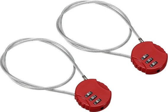Unique Bargains Locker Small 3 Digit Padlock Combination Lock Yellow