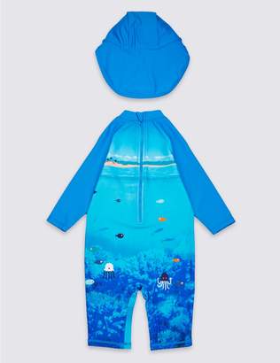 Marks and Spencer Swimsuit Set with Sun Safe UPF50+ (3 Months - 7 Years)