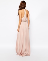Thumbnail for your product : Forever Unique Plunge Neck Maxi Dress with Snake Belt