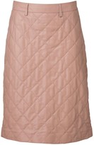 Thumbnail for your product : Dodo Bar Or Lona Quilted Leather Midi Skirt