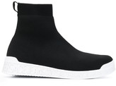 Thumbnail for your product : Versace Pull-On High-Top Sneakers