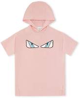 Thumbnail for your product : Fendi Kids eye patch hoodie dress