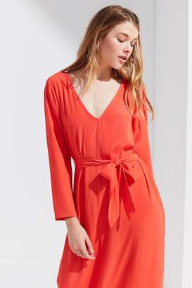 Urban Outfitters V-Neck Long Sleeve Maxi Dress