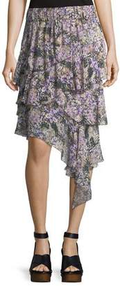 Etoile Isabel Marant Jeezon Floral-Knit Cotton Skirt