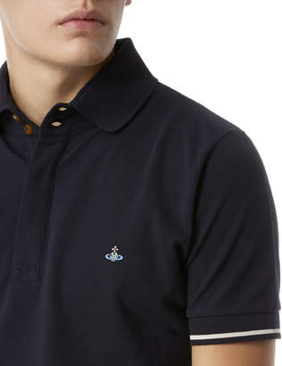 Vivienne Westwood Overlock Polo Shirt Navy size XS