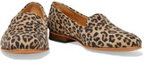 Thumbnail for your product : Dieppa Restrepo Dandy Leopard-Print Suede Loafers