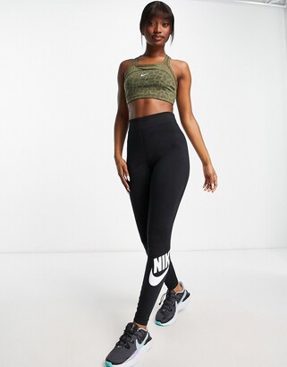 nike leopard print swoosh leggings