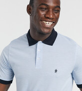 Thumbnail for your product : French Connection Tall contrast collar polo in blue