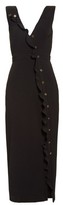 Thumbnail for your product : Saloni Women's Ruffle Button Midi Dress