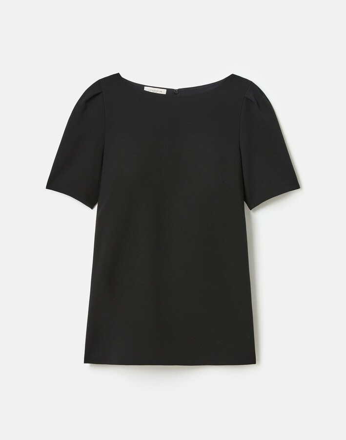 Responsible Finesse Crepe Puff Sleeve Blouse
