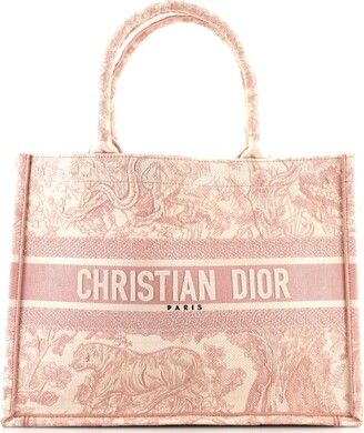 Christian Dior Embroidered Paisley Medium Book Tote