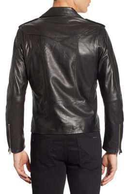 The Kooples Zip-Front Leather Jacket