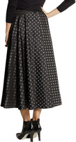 Thumbnail for your product : Miu Miu Polka-dot jacquard taffeta skirt