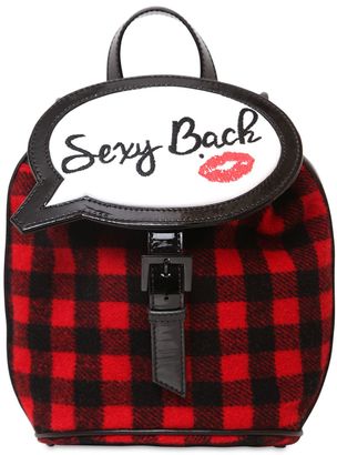 Sophia Webster Sexy Back Speech Bubble Wool Backpack