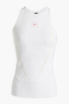 Thumbnail for your product : adidas by Stella McCartney TruePurpose perforated printed stretch-jersey tank