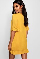 Thumbnail for your product : boohoo Ruffle Detail Jersey Shift Dress