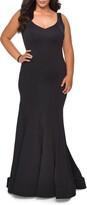 Thumbnail for your product : La Femme Jersey Trumpet Gown